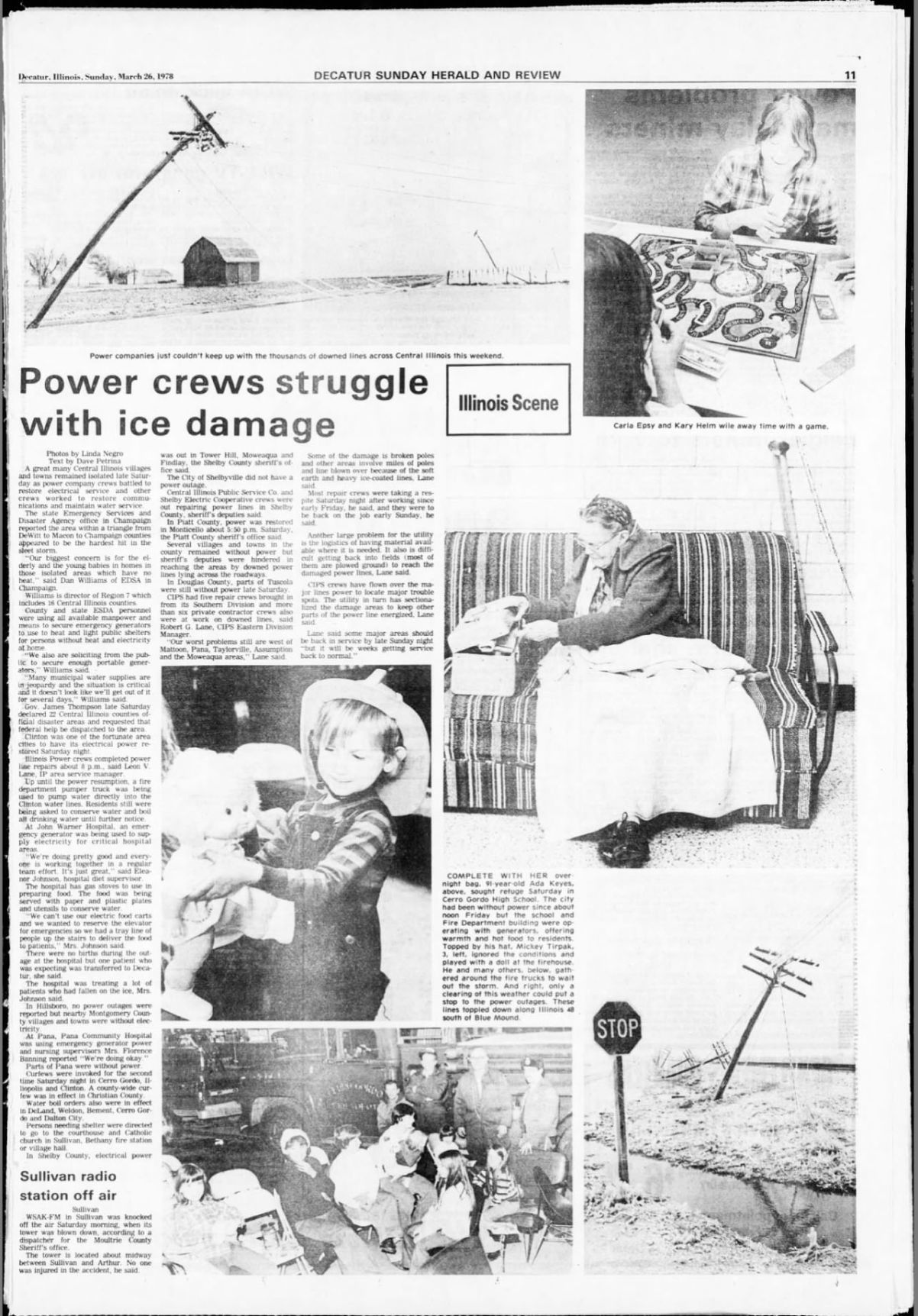 Power crews struggle with ice damage